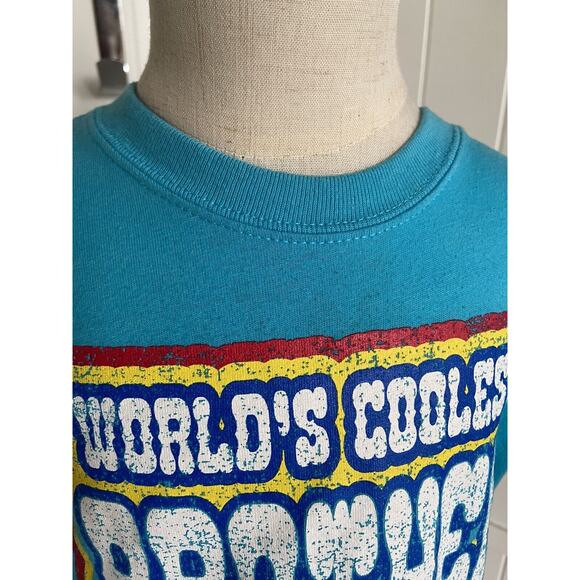 Garanimals Boys‎ Tee Sz 3T Turquoise World's Coolest Brother Short Sleeve - Picture 8 of 8